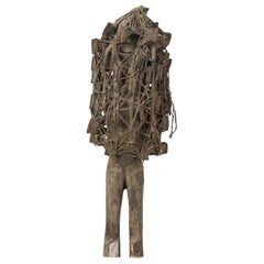 African D.R. Congo 20th Century Wood
String Nkisi Male Nail Fetish Figure
