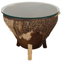 African Drum Coffee Table