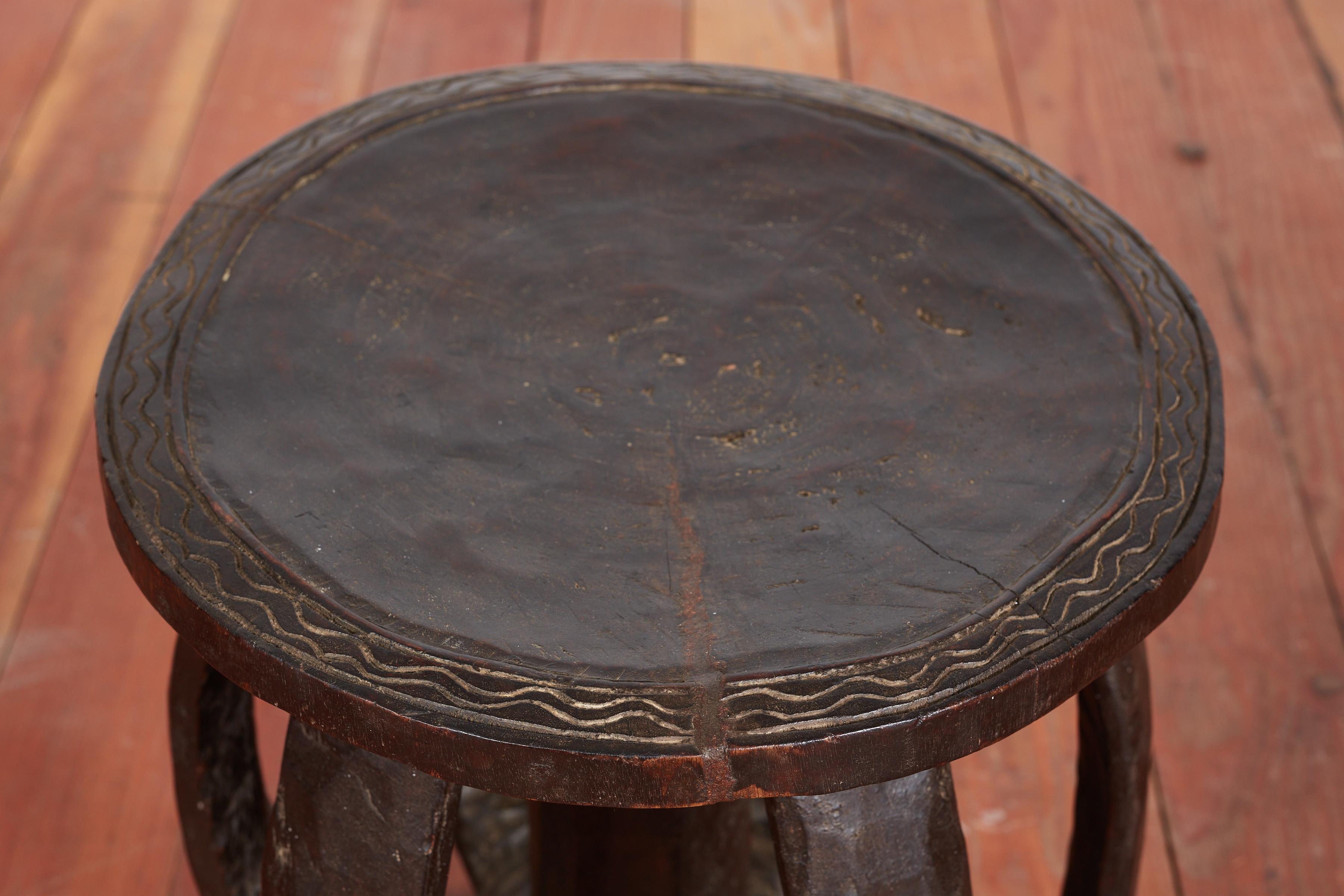 Mid-20th Century African Drum Table