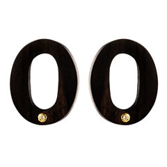 African Ebony Diamond Earrings African Ebony Diamond Earrings