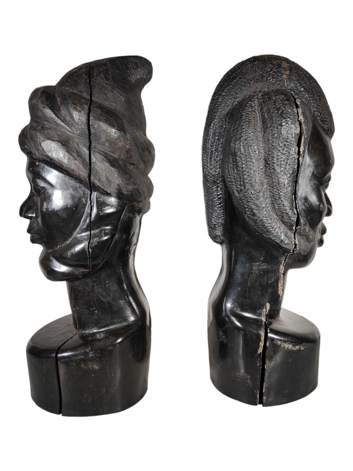 Sculptures africaines ébène État moyen - En vente à Madrid, ES
