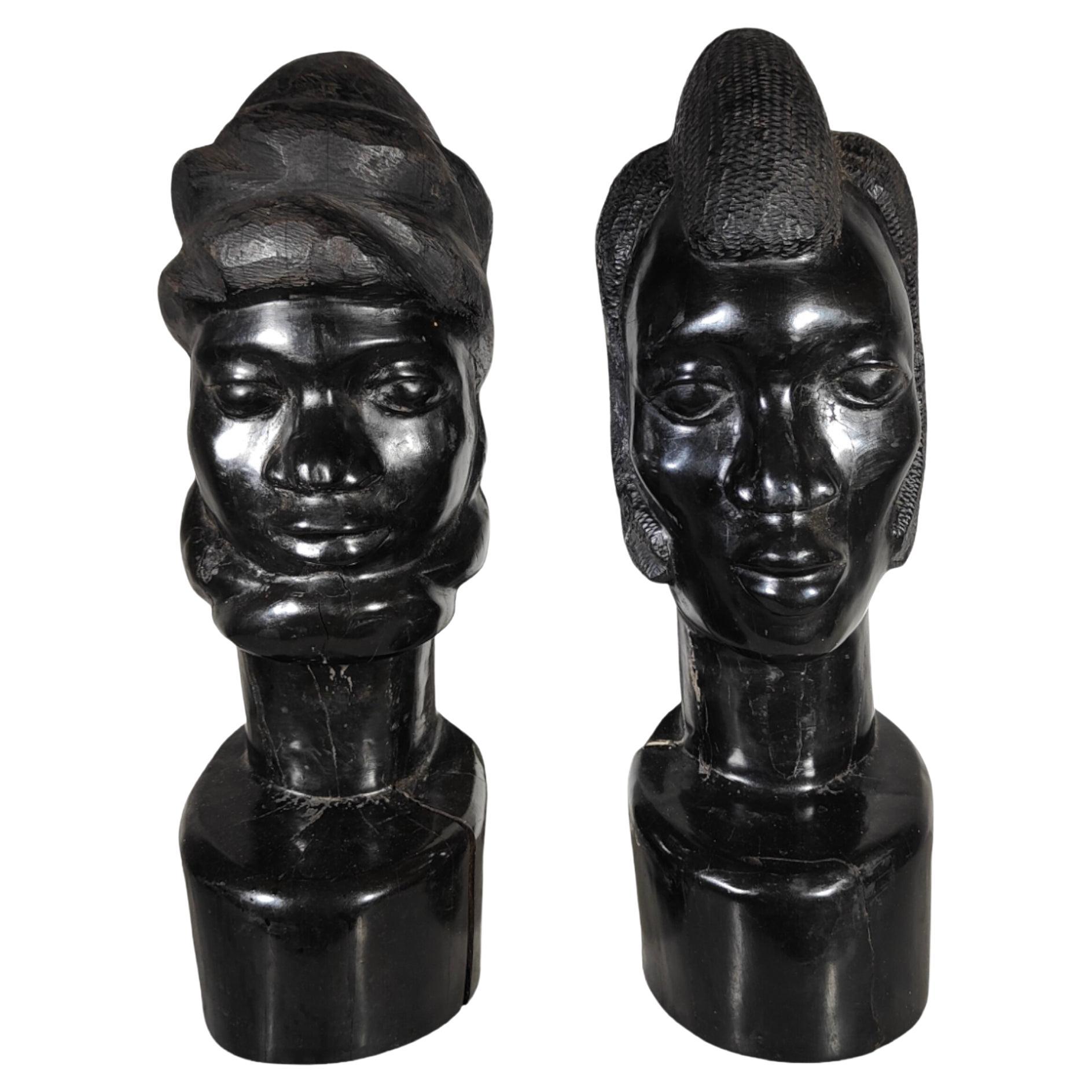 What wood is used for African carvings?