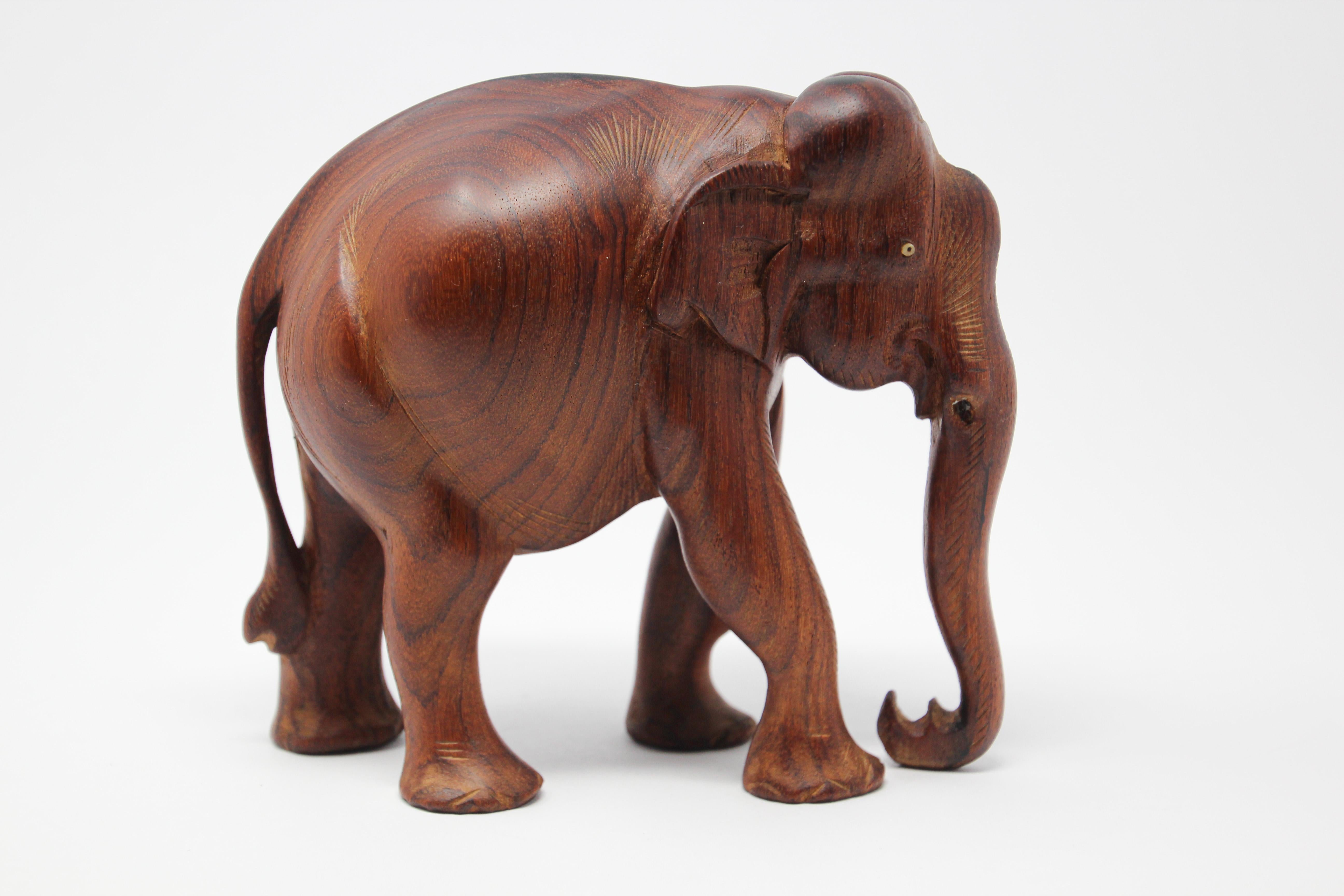 wooden carved elephant