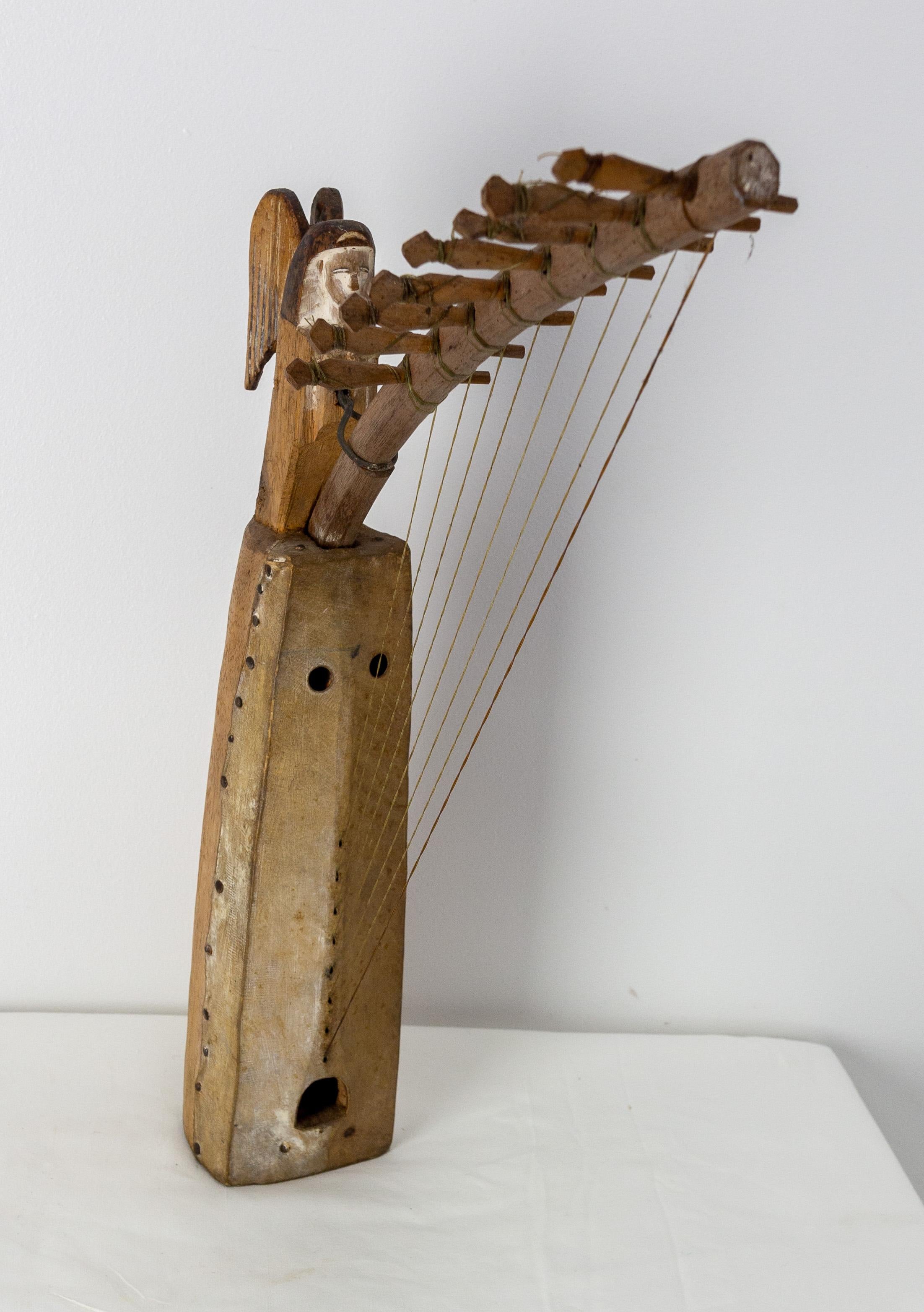 Ethiopian African Eight-String Harp or Ngombi, circa 1940