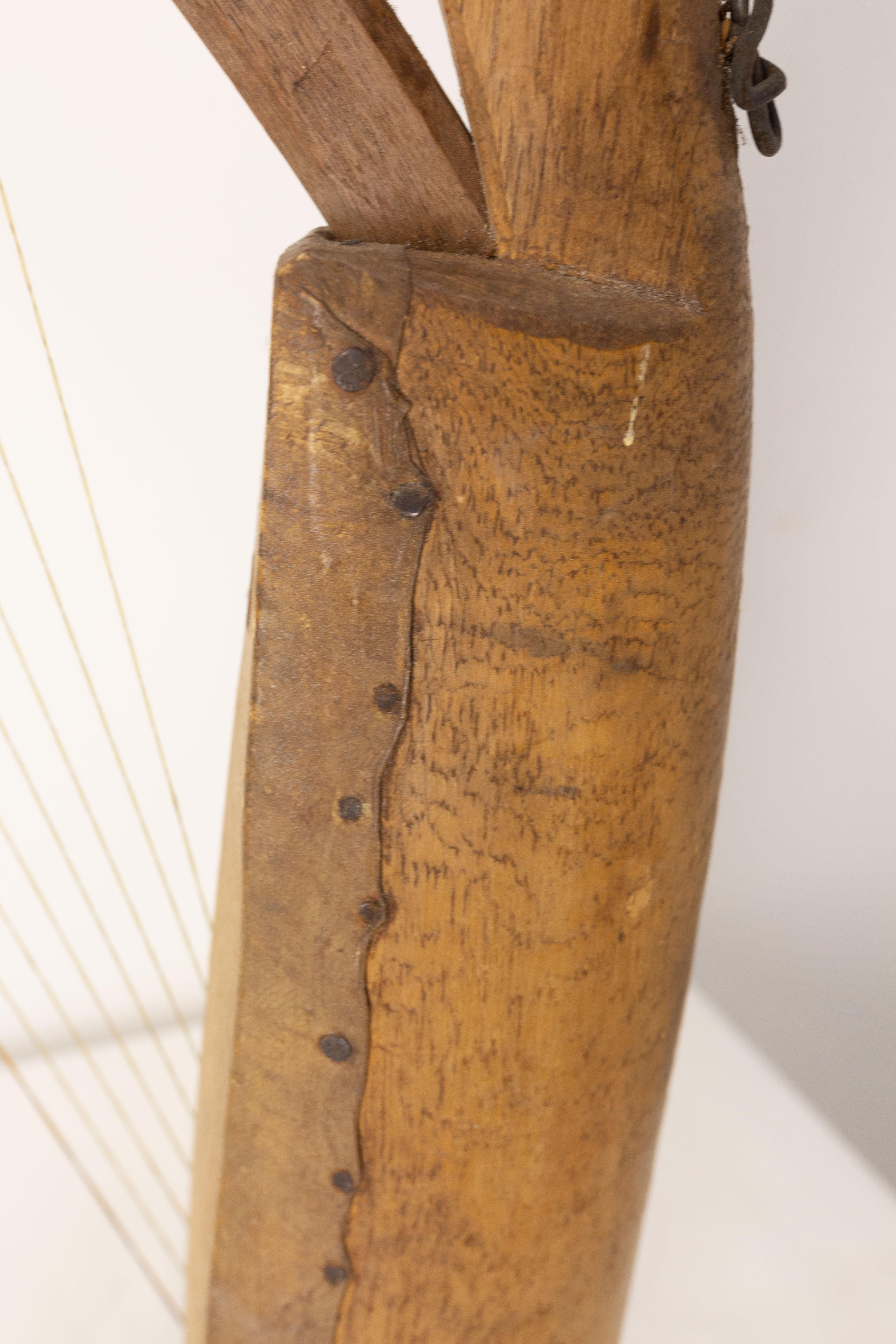 Mid-20th Century African Eight-String Harp or Ngombi, circa 1940