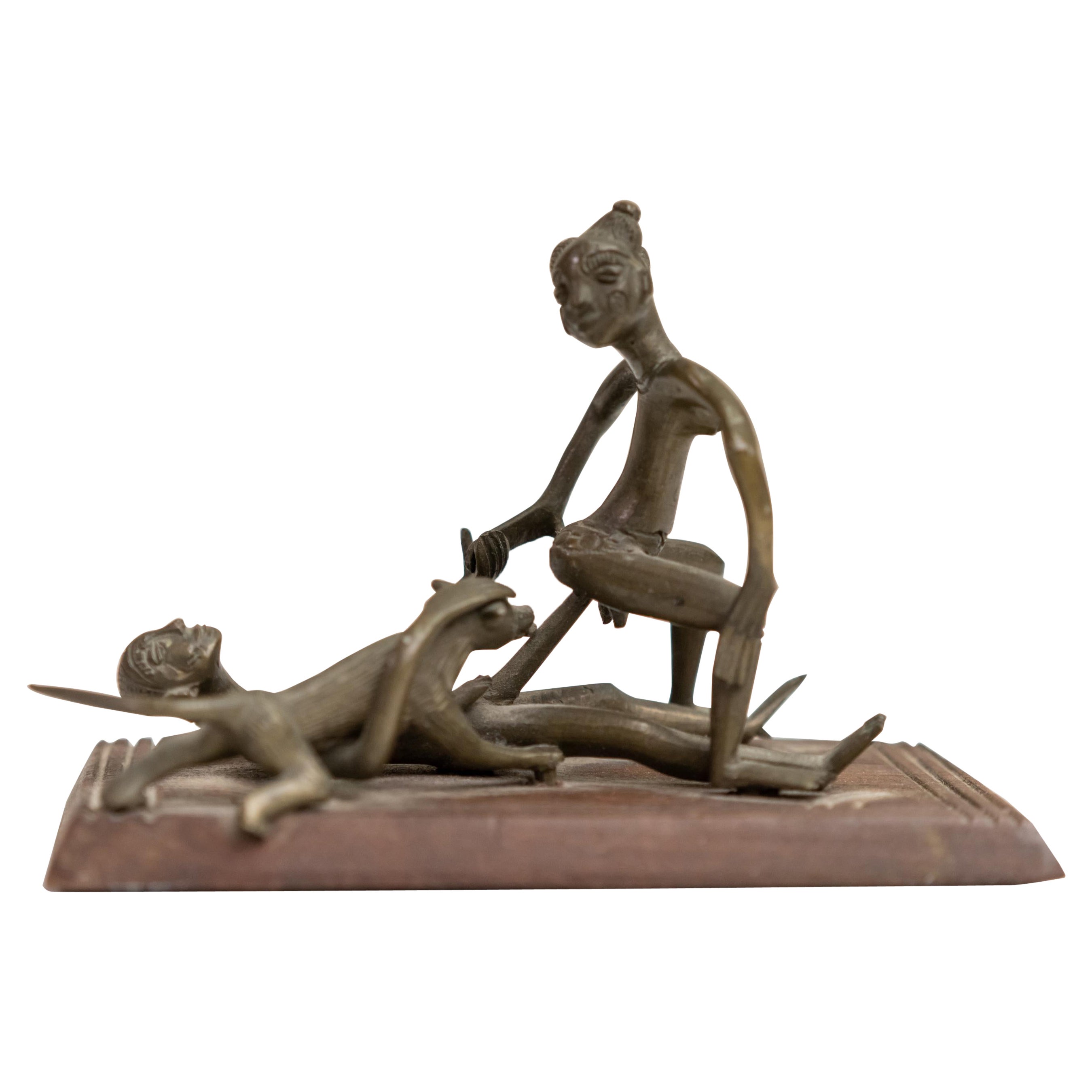 Afrikanische erotische Bronze