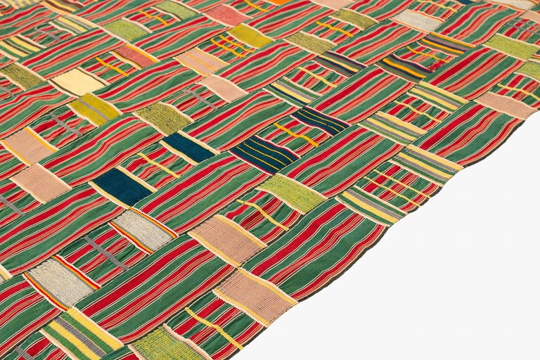 African Ewe Kente Cloth Textile/Wall Hanging For Sale at 1stDibs
