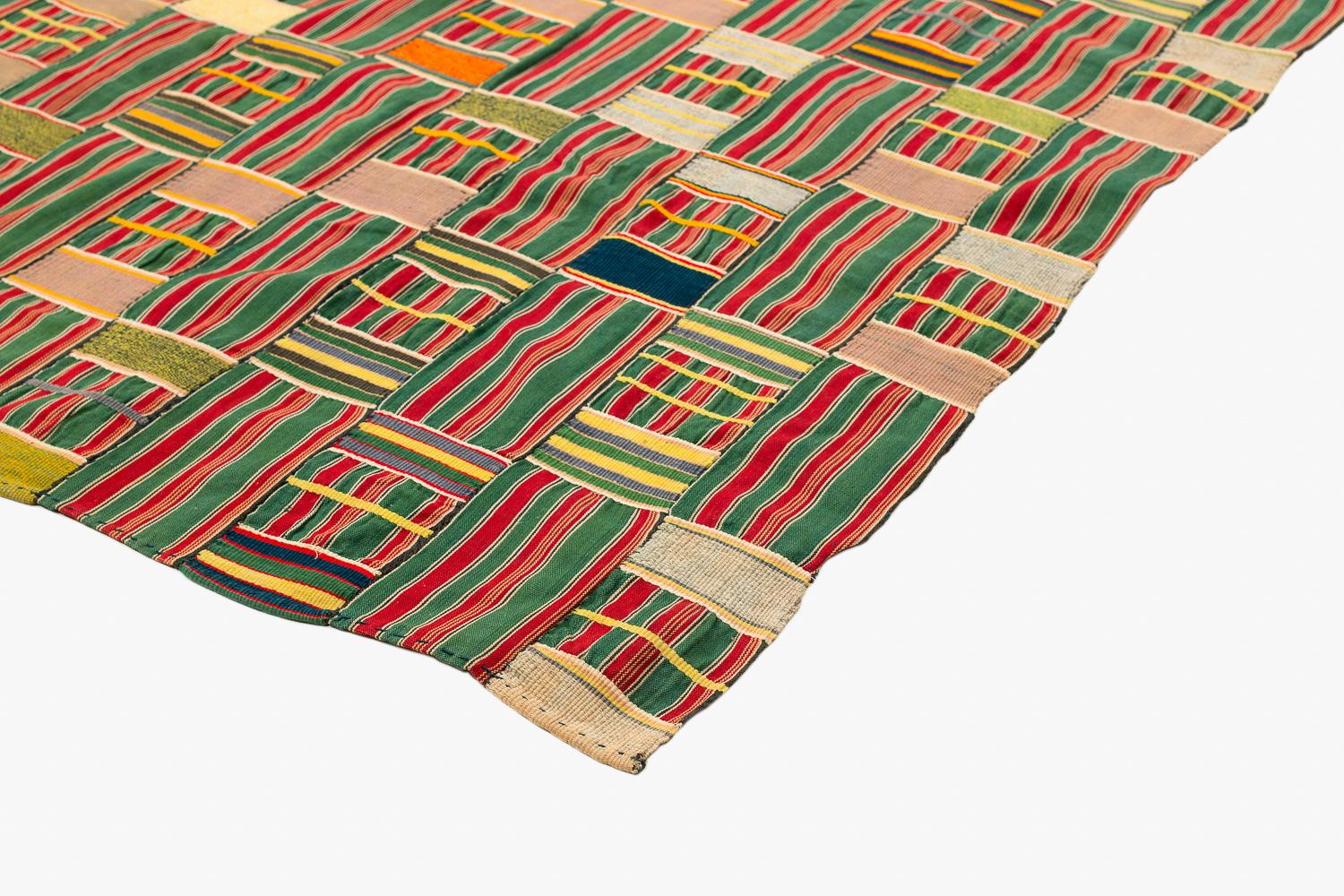 Afrikanisches Ewe-Kente-Tuch Textil/Wandbehang (Ghanaisch) im Angebot