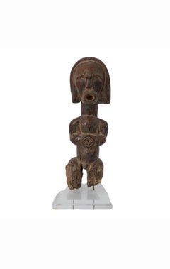 African Fang Byeri Reliquary Statue on Custom Lucite Base