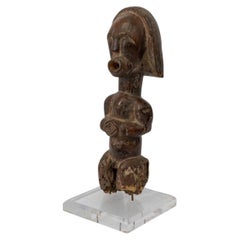 African Fang Byeri Reliquary Statue on Custom Lucite Base