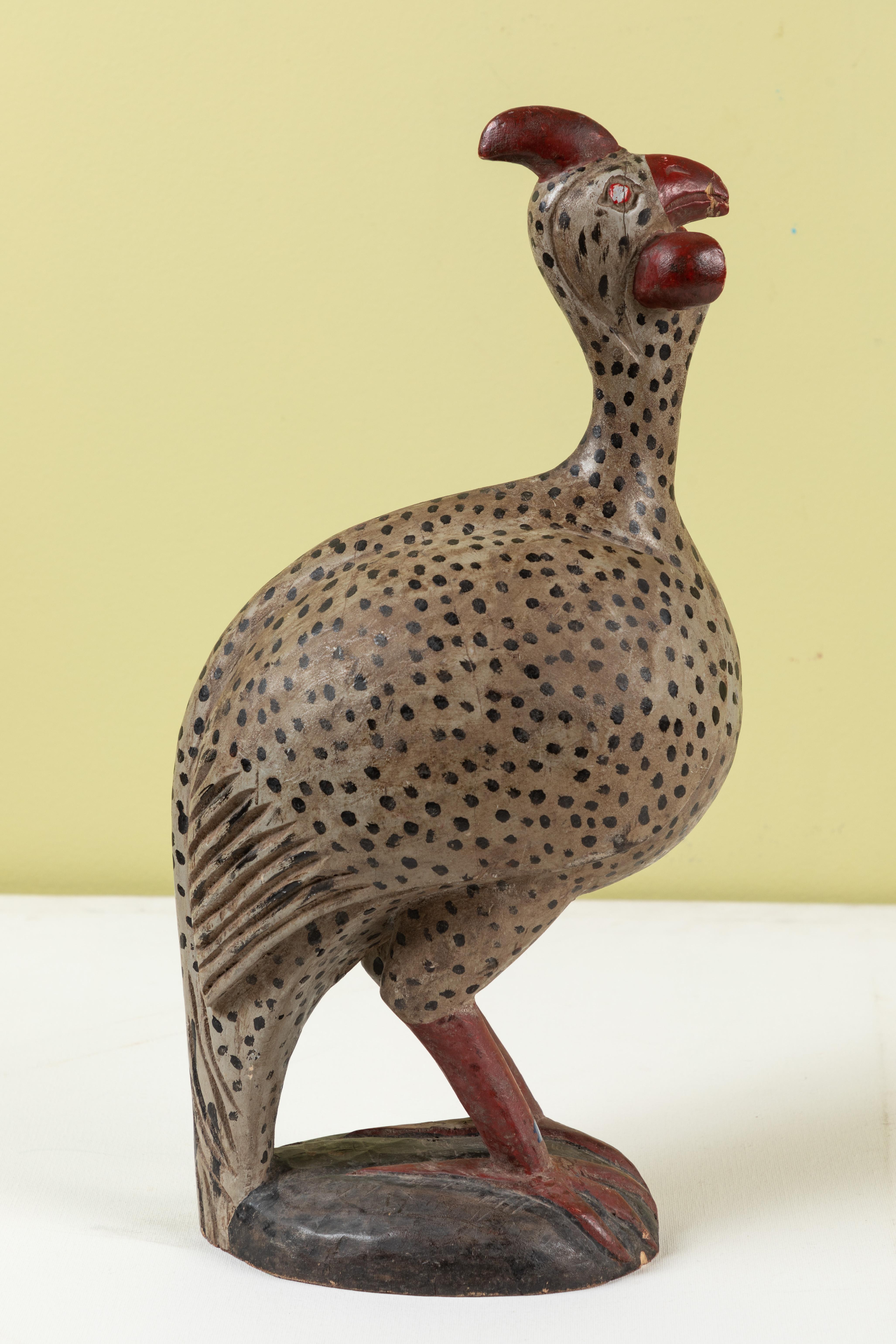 South African African Folk Art Guinea Fowl