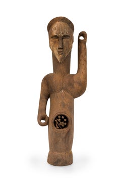 African Gabon 20th Century Hand Carved Vuvi Figure
