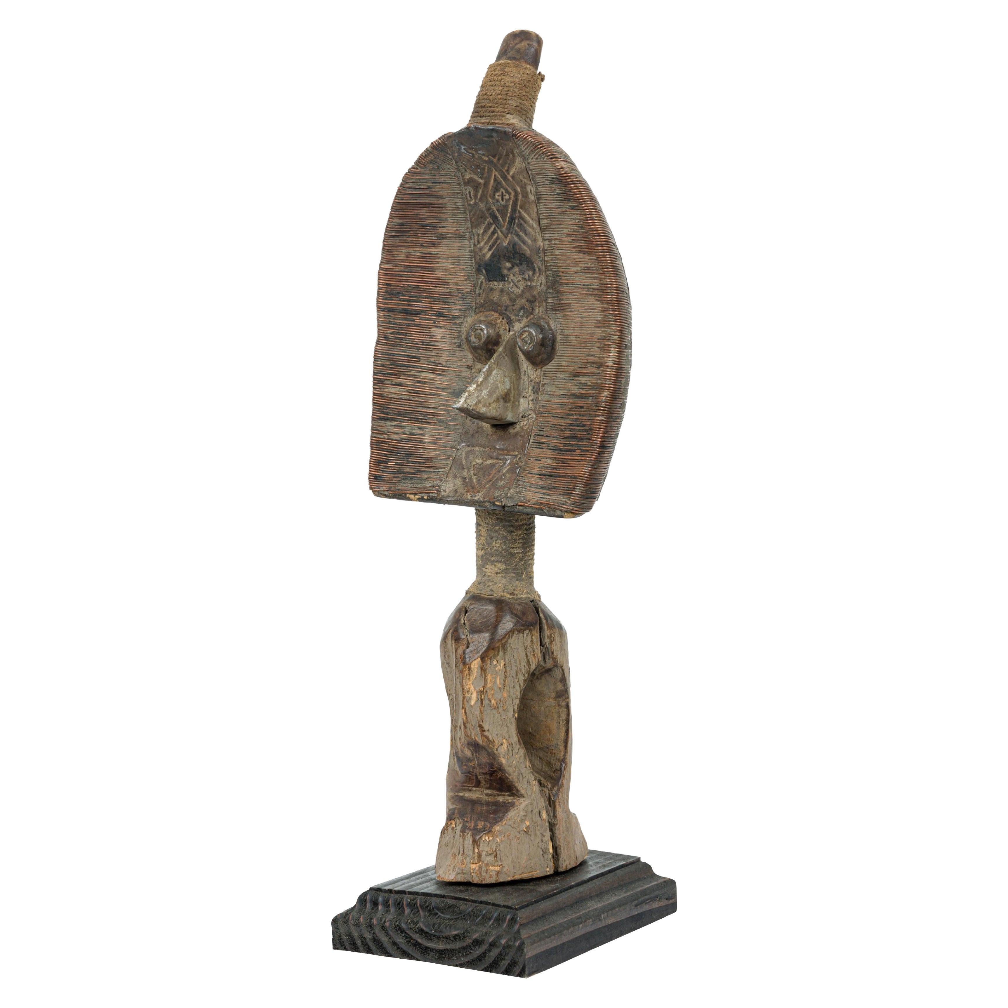 African Gabon/Congo 20th Century Kota Mahangwe Reliquary Guardian Figure