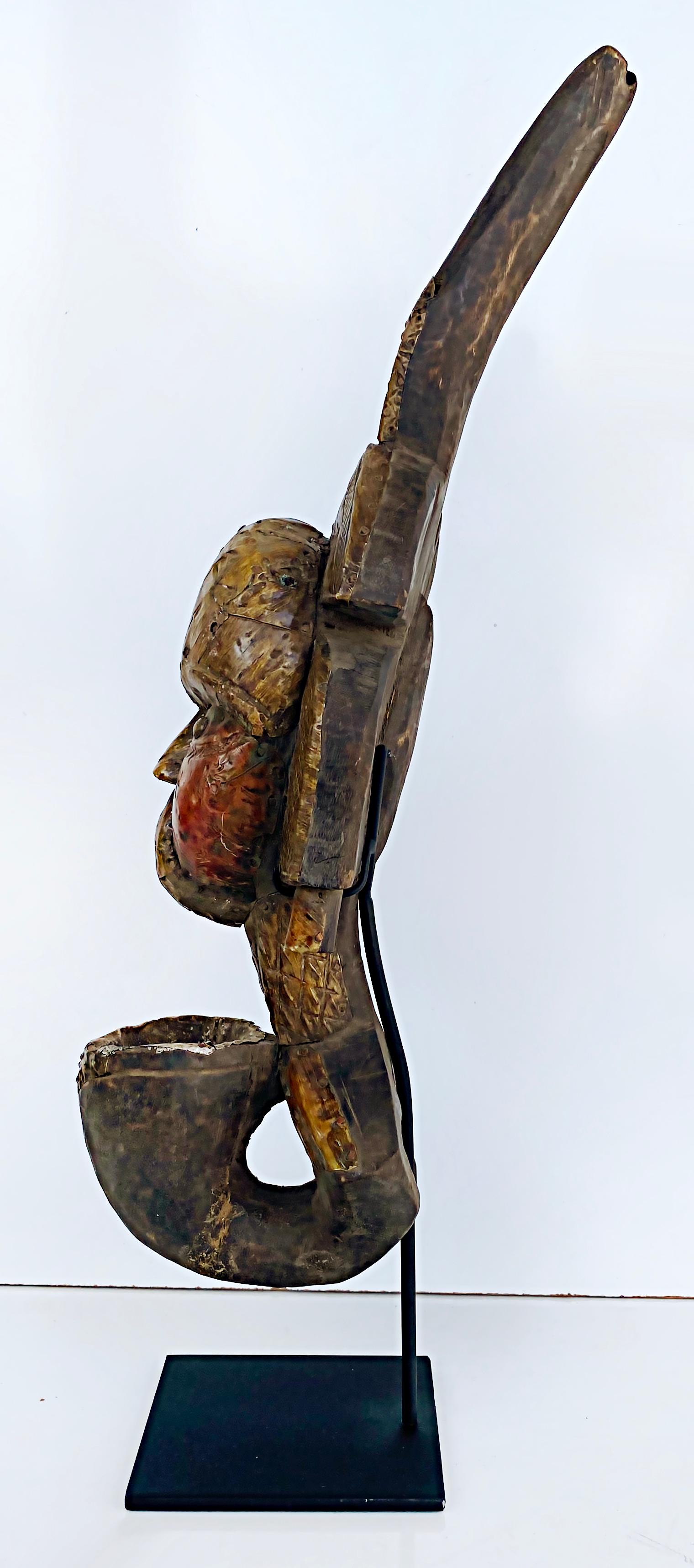 Métal Pipe de réliquaire africaine Kota People of Sebe Valley, 20e siècle en vente