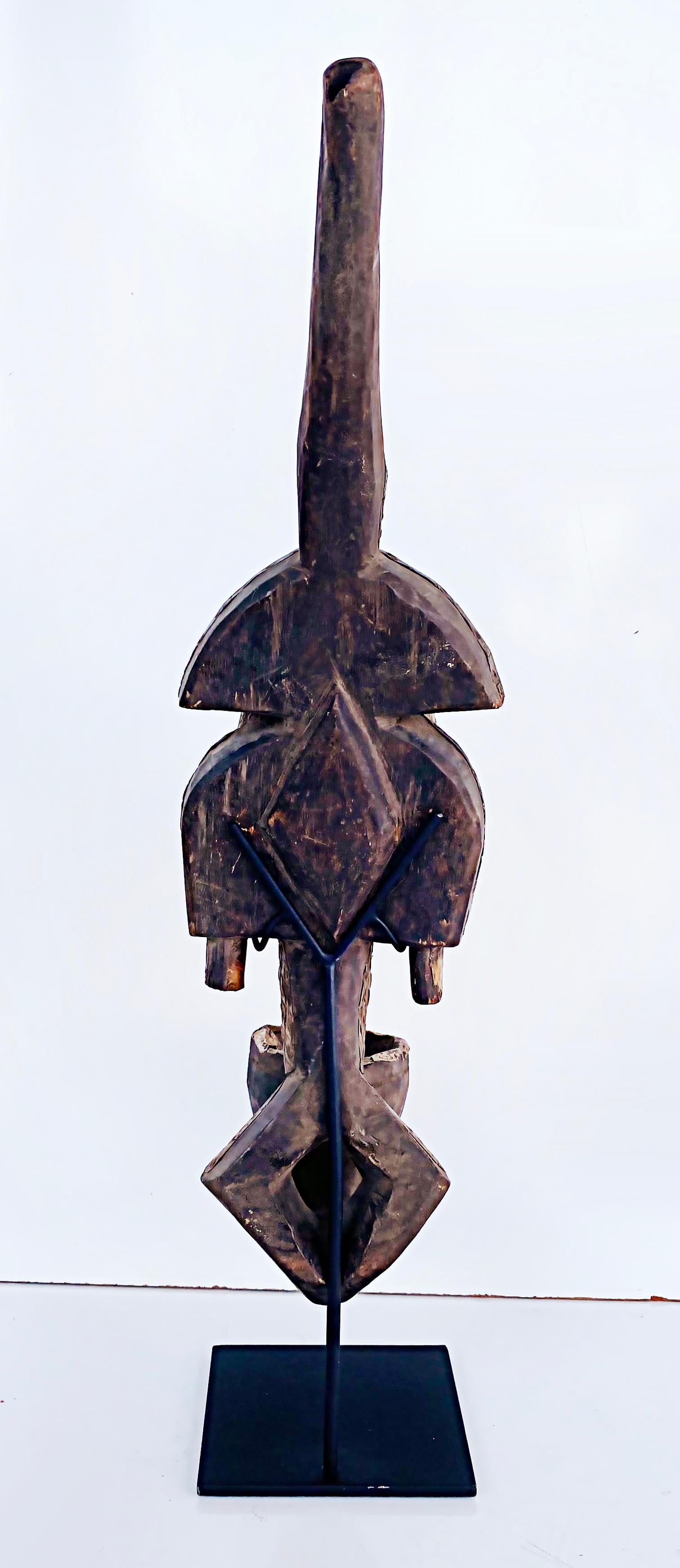 African 'Gabon' Kota People of Sebe Valley Reliquary Pipe, 20th Century For Sale 1