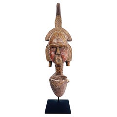African 'Gabon' Kota People of Sebe Valley Reliquary Pipe, 20th Century