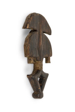 African Gabon Late 20th Century Wood & Copper Kota Mahongwe Reliquary Figure