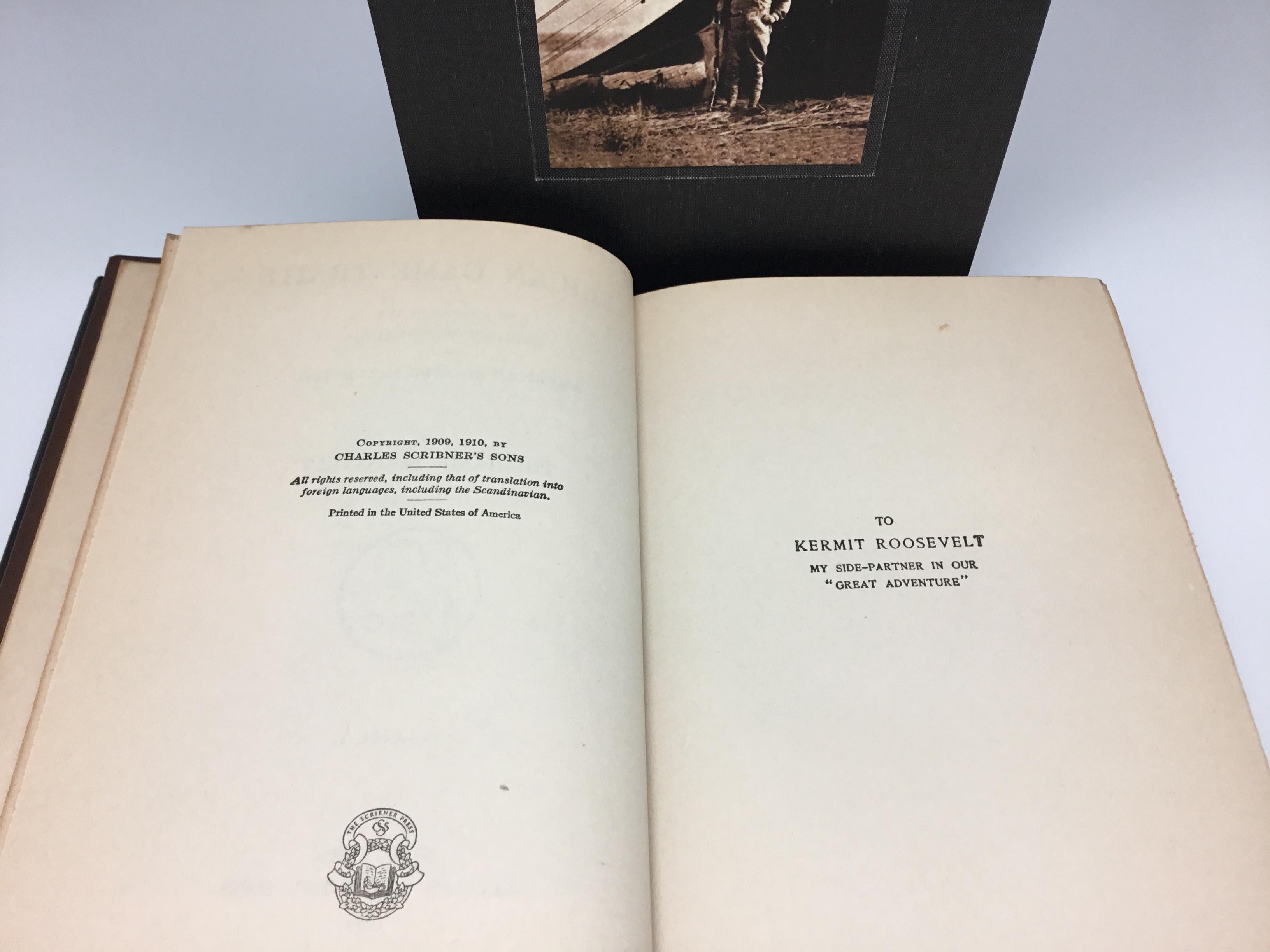American African Game Trails, Theodore Roosevelt, 2 Volume Set, 1926