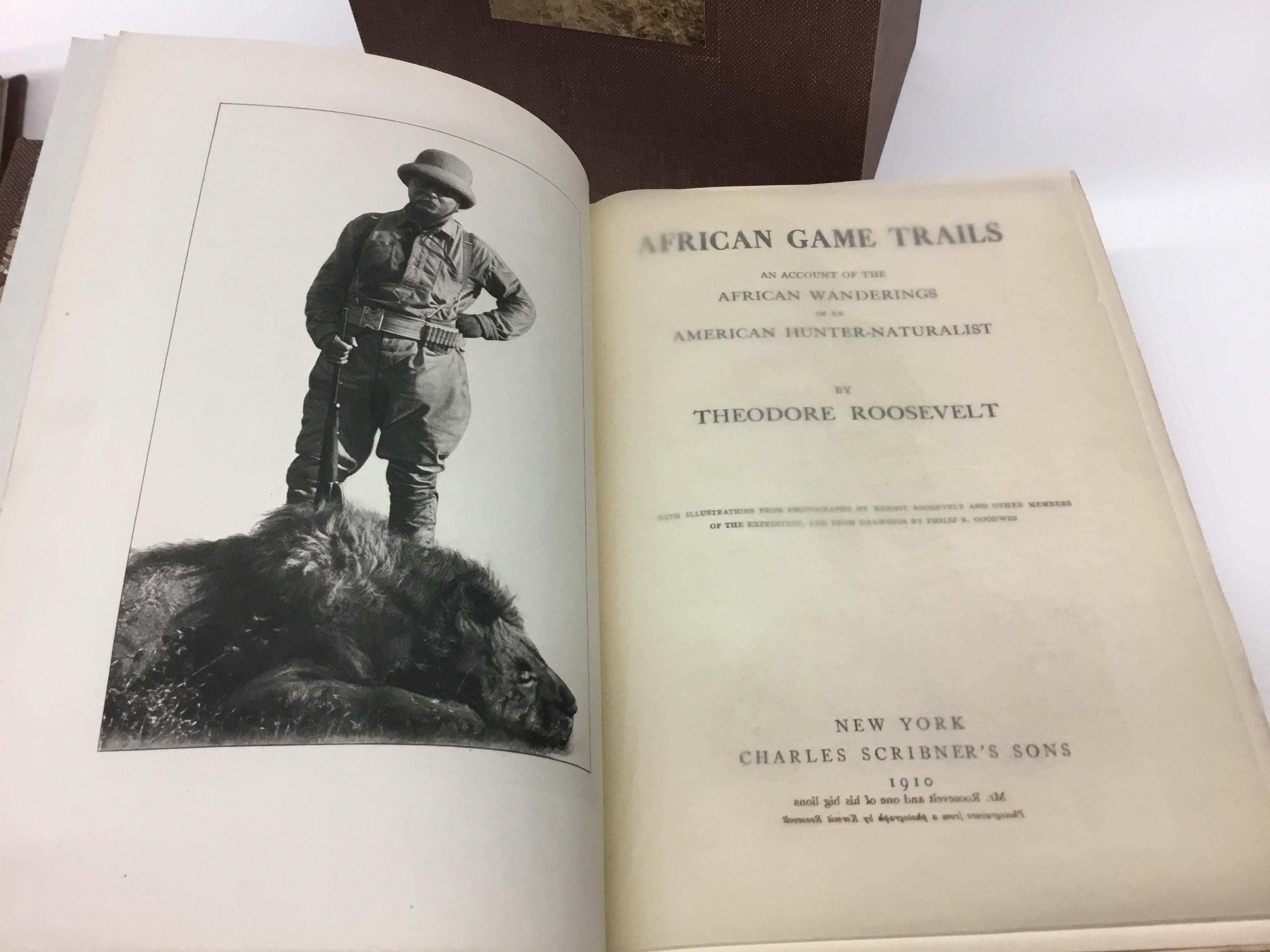 African Games Trails Signed Limited Edition by Theodore Roosevelt, 1910 2