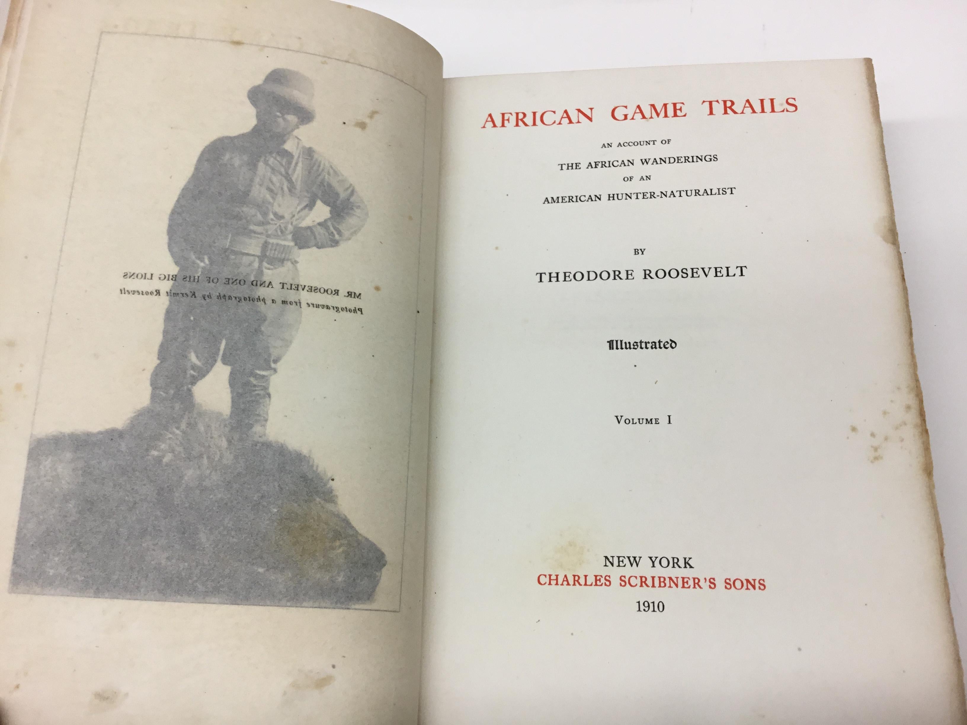 African Games Trails Signed Limited Edition by Theodore Roosevelt, 1910 3