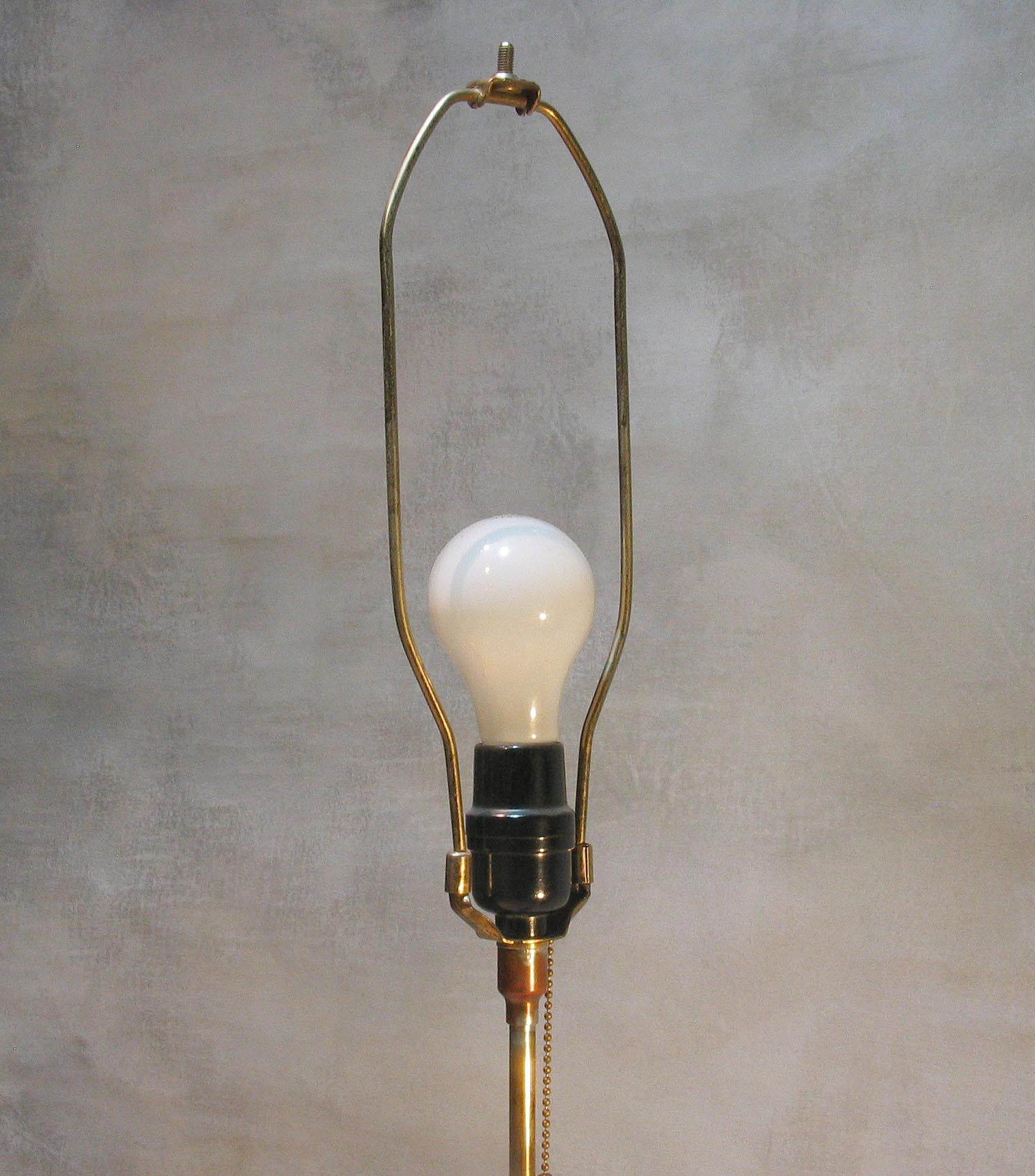 Kenyan African Genuine Greater Kudu Horn Floor Lamp with Custom Made Shade, Lucite Base For Sale