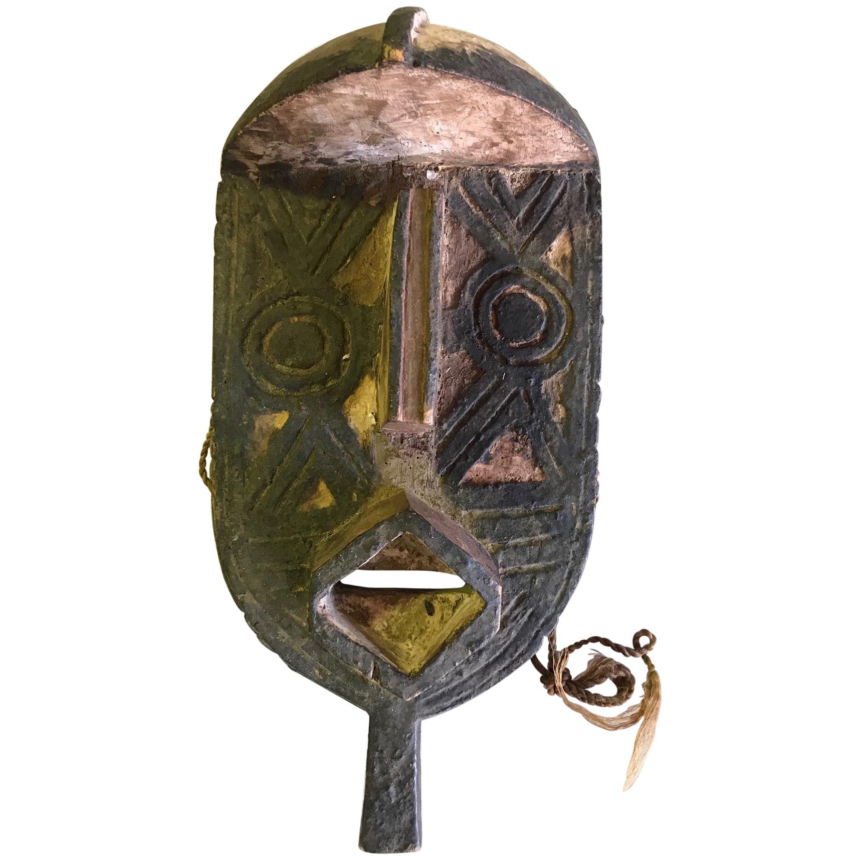 African Gurunsi Burkina Faso Wood Carved Mask