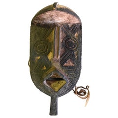 African Gurunsi Burkina Faso Wood Carved Mask