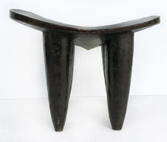 African Hand Carved Senufo Stool from Cote d'Ivoire
