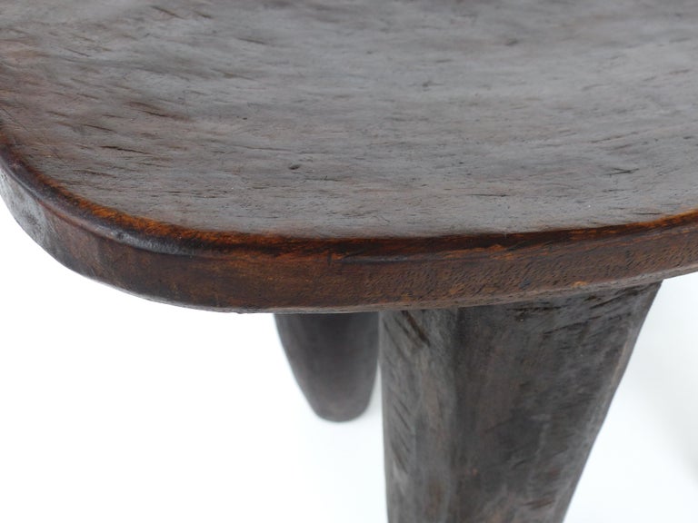 Hand-Carved African Hand Carved Senufo Stool from Cote d'Ivoire