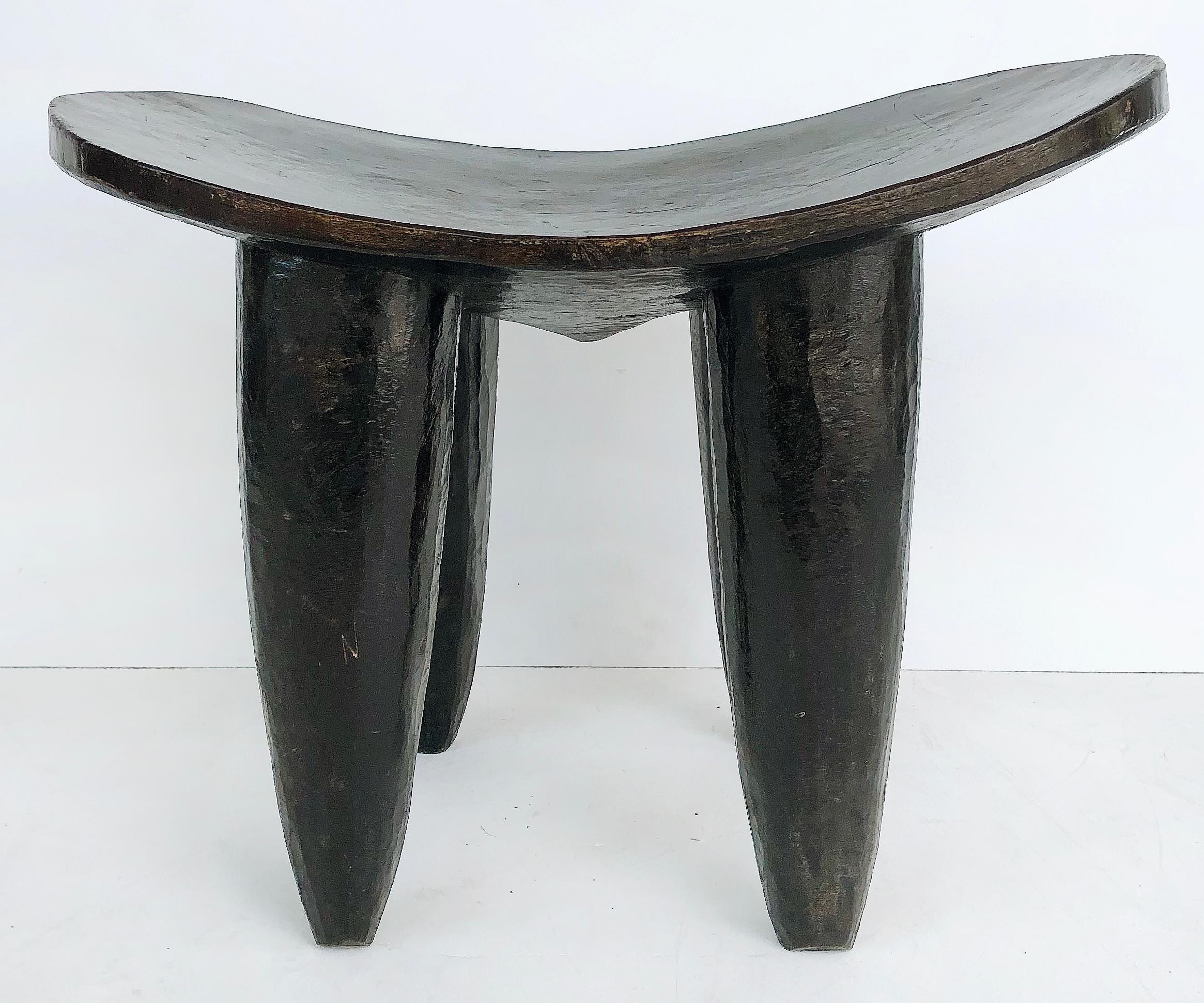 African Hand Carved Senufo Stool from Cote d'Ivoire In Good Condition In Miami, FL