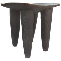 African Hand-Carved Senufo Stool from the Cote d'Ivoire