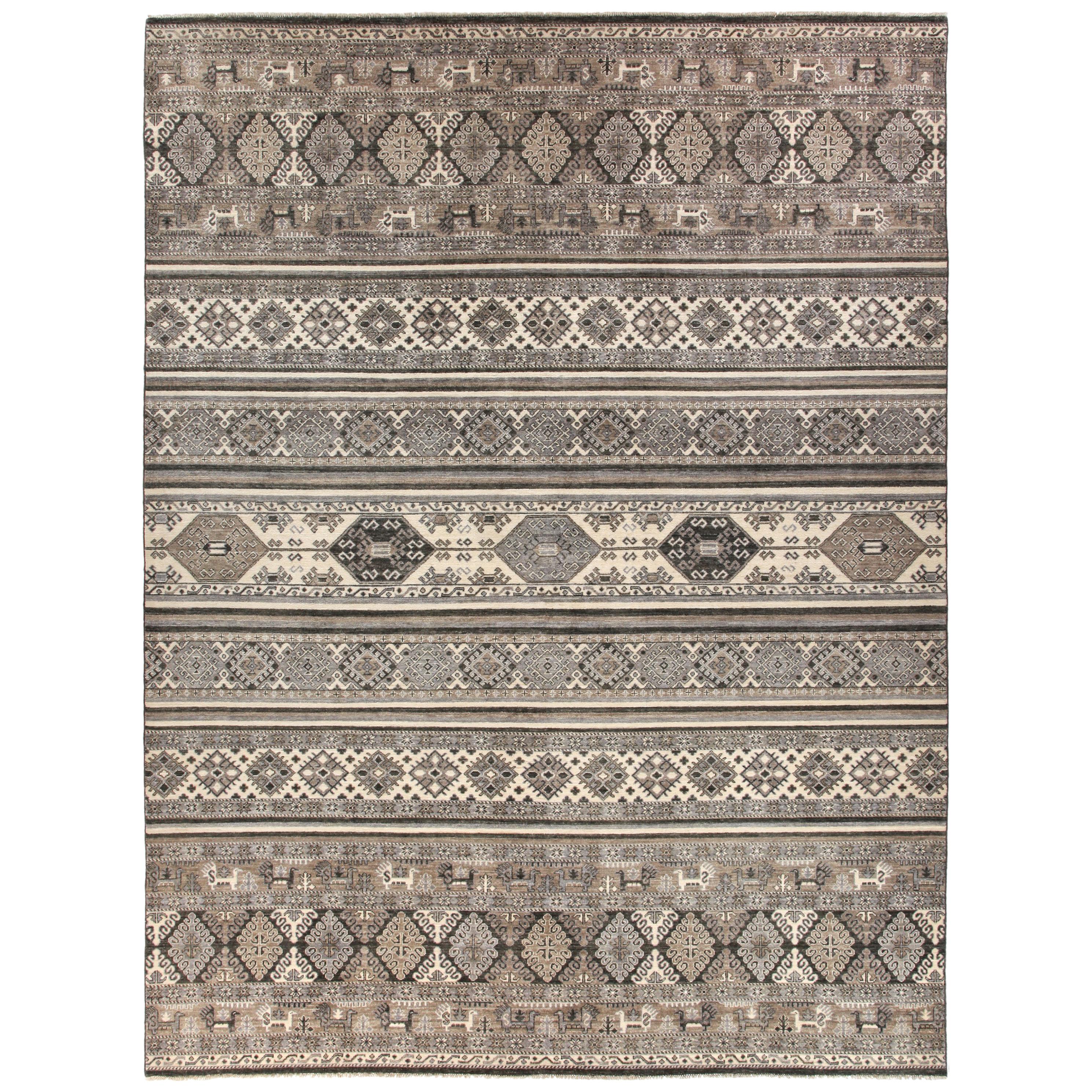 African, Hand Knotted Area Rug