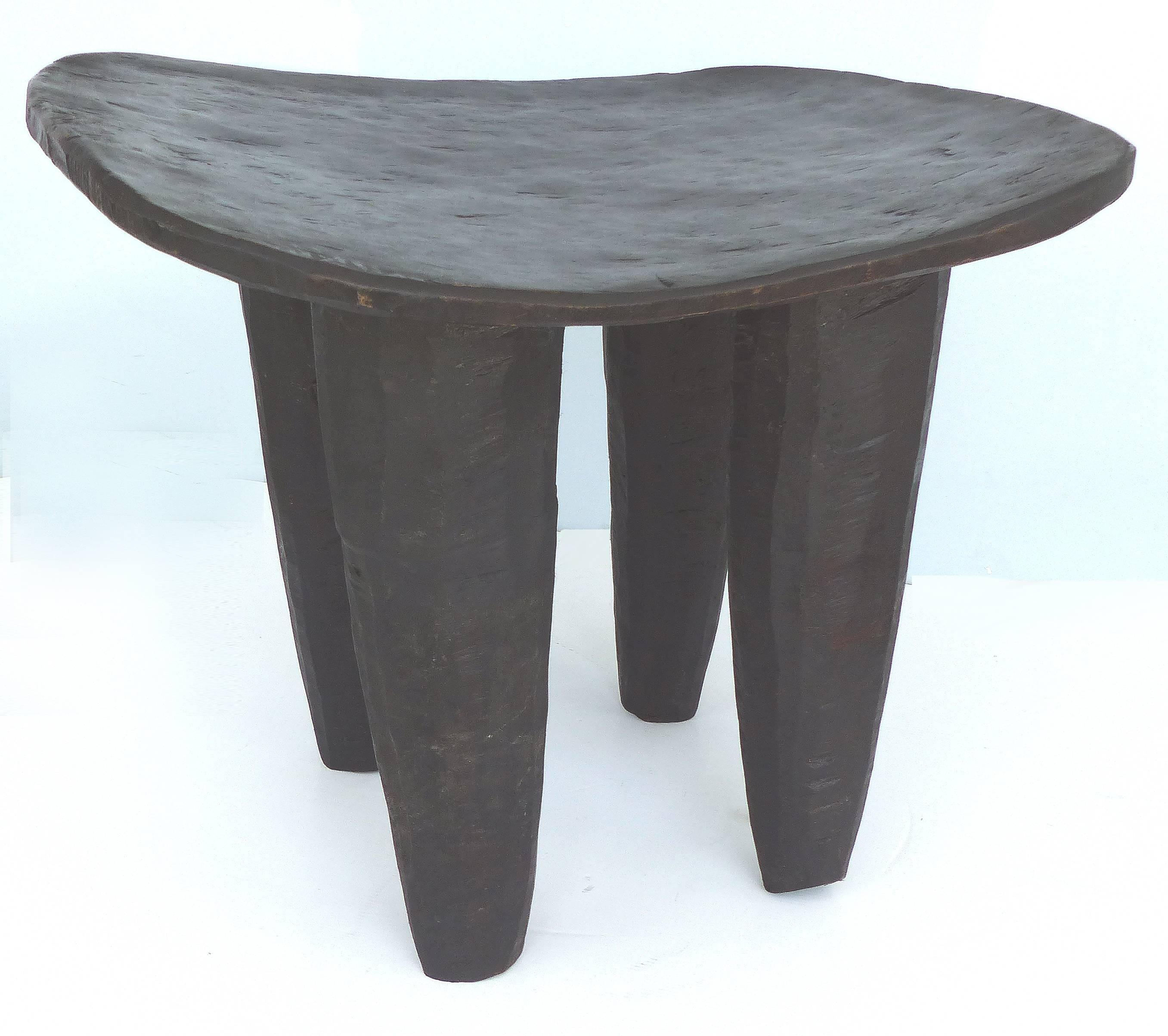 Tribal African Handcarved Senufo Stool from Cote d'Ivoire