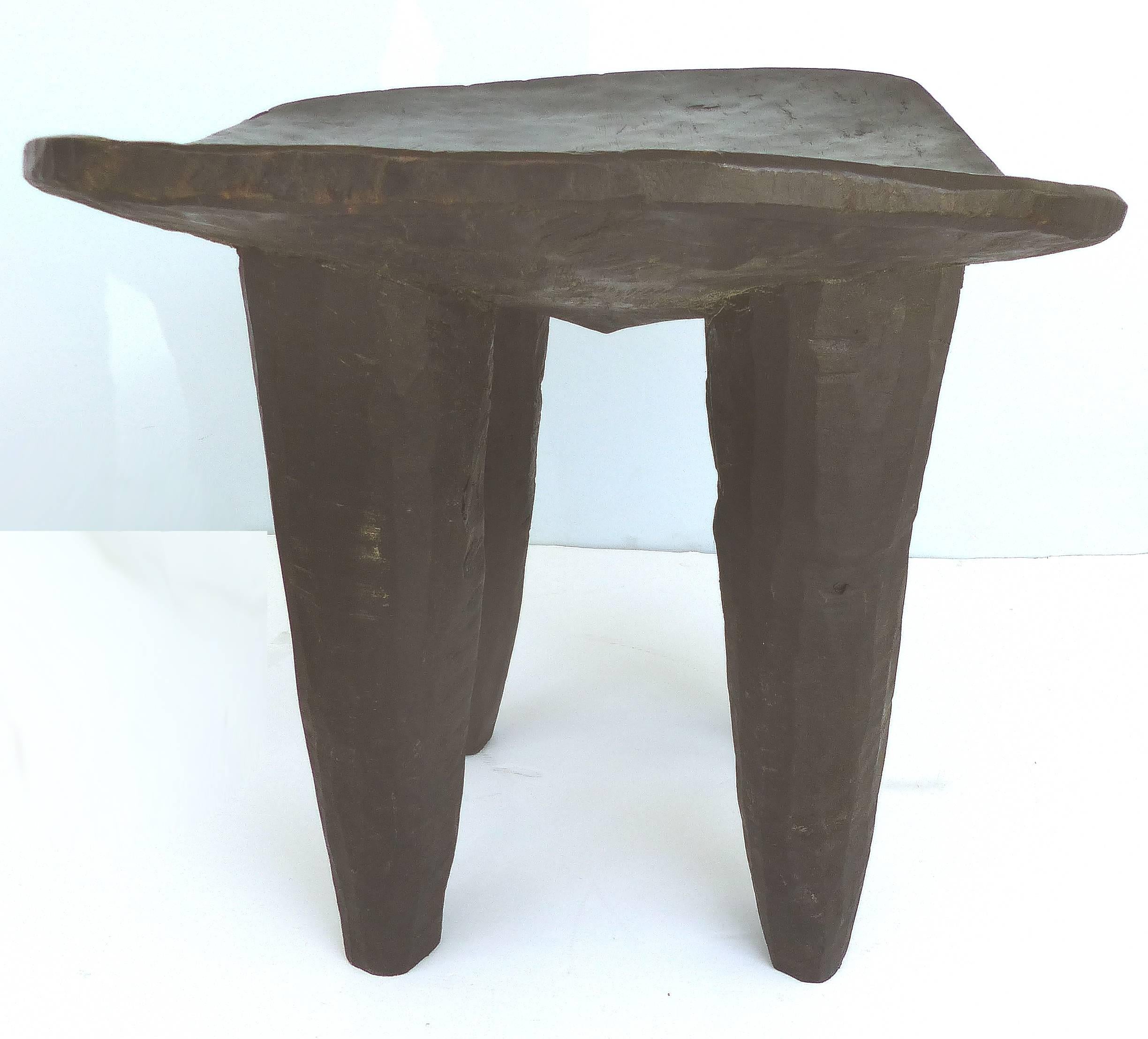 Ivorian African Handcarved Senufo Stool from Cote d'Ivoire