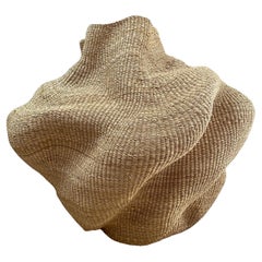 African Handmade Wave Decorative Basket XXL Size  Art Display