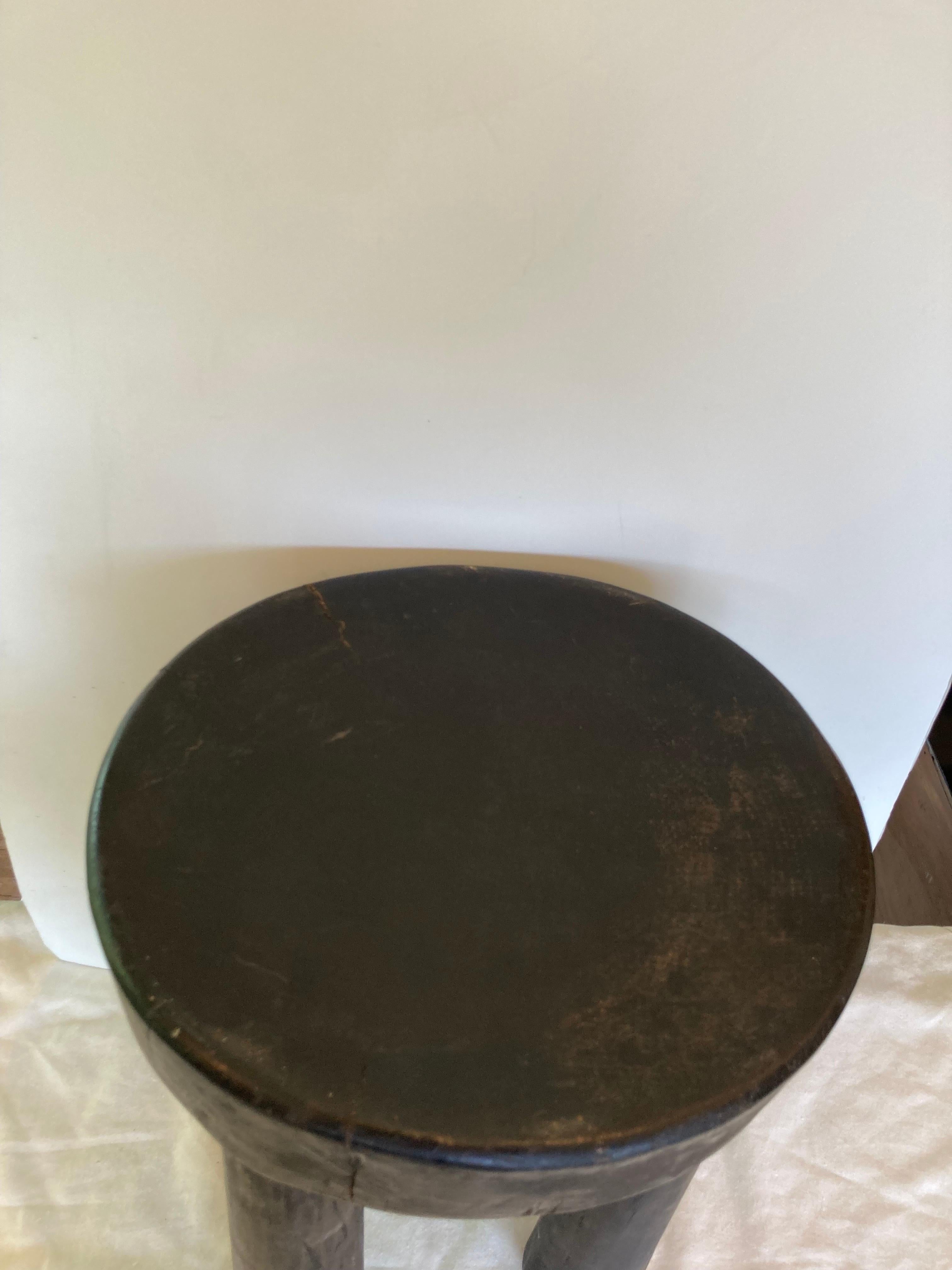African Senufo Hardwood Stool or Small Table For Sale 1