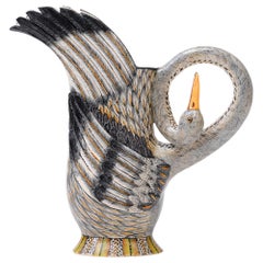 African Heron Jug by Love Art Ceramics