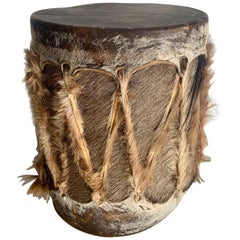 Vintage African Hide Drum