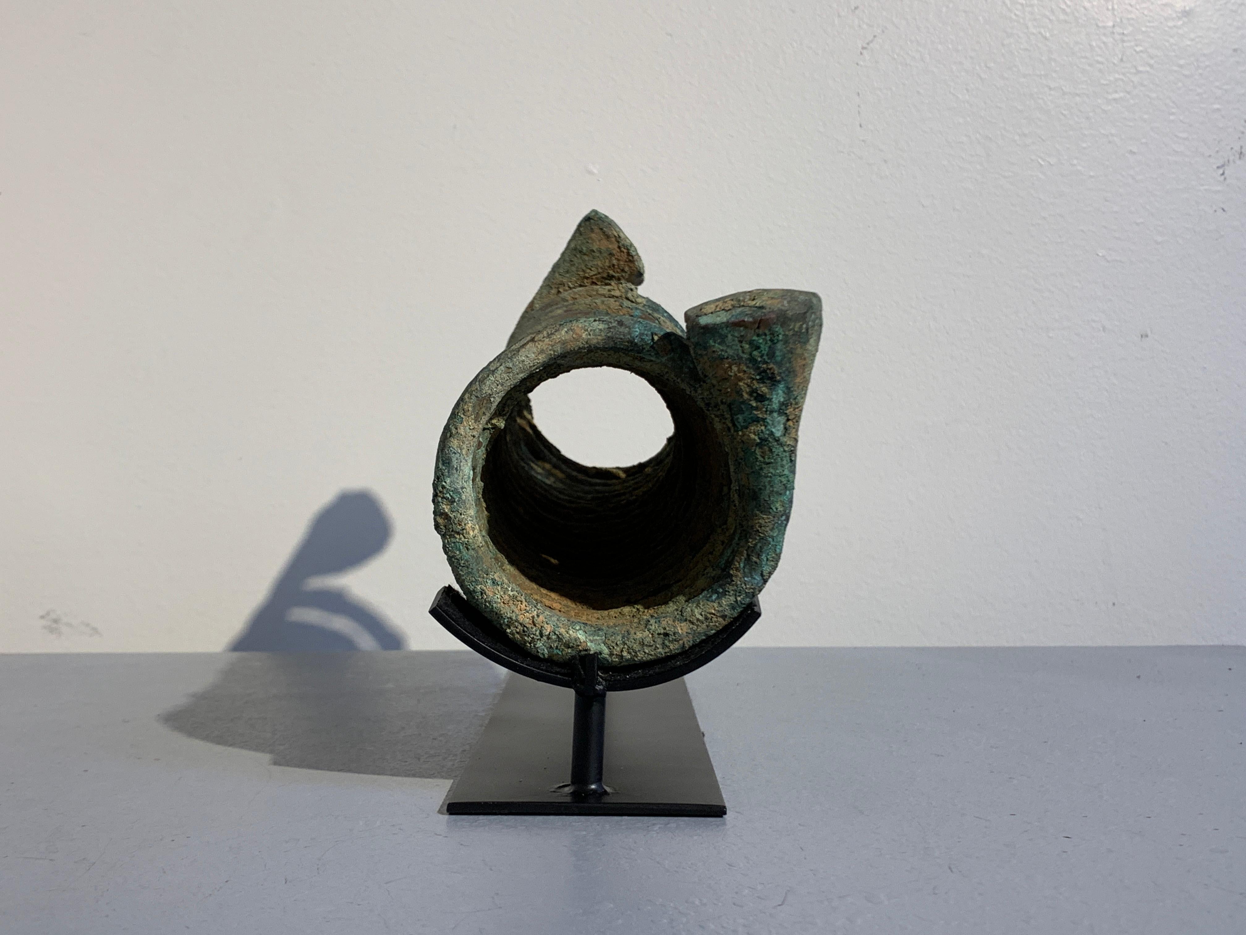 Tribal African Igbo Coiled Copper Manilla Currency, 20th Century, Nigeria