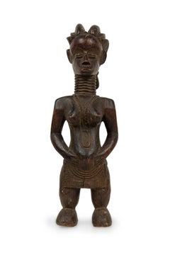 African Ivory Coast 20th Century Hand Carved Dan Fertility Figure