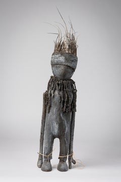 African Ivory Coast Early Carved Wooden Kafigueledio Senoufo Fetish Figure
