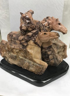 African Jasper Horse Sculpture