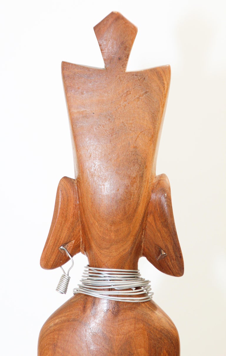African Kenyan Tribal Art Hand Carved Sculpture For Sale 6
