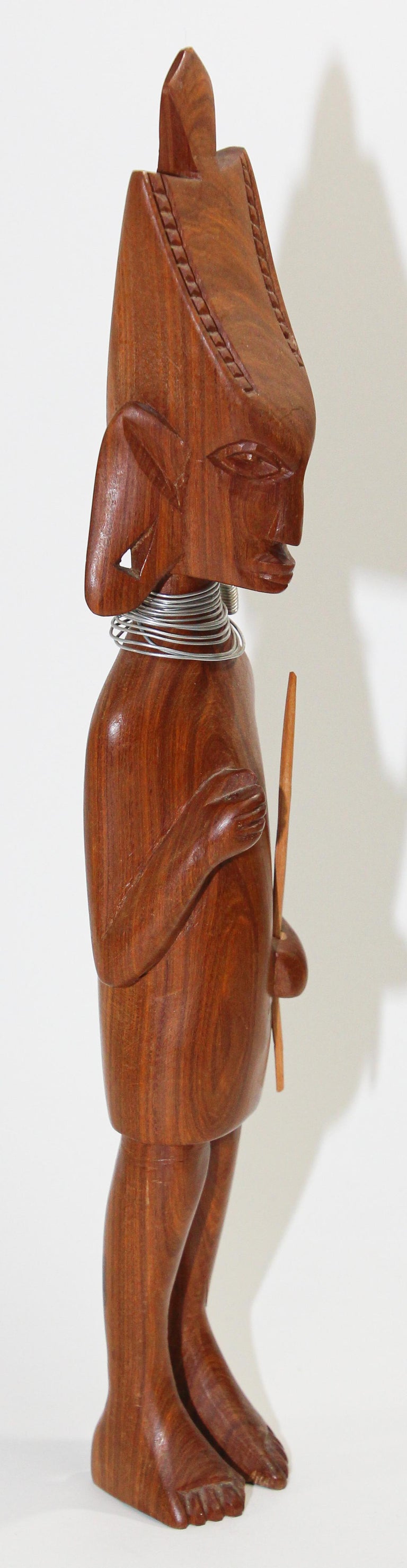 African Kenyan Tribal Art Hand Carved Sculpture For Sale 3