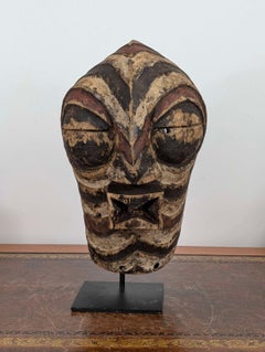 African Kifwebe Mask with Pigmented Decoration, Songye People