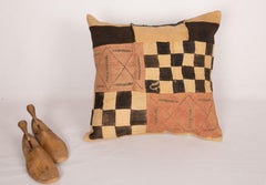 Custodia per cuscino in rafia africana Kuba Cloth