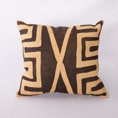 Custodia per cuscino in rafia africana Kuba Cloth