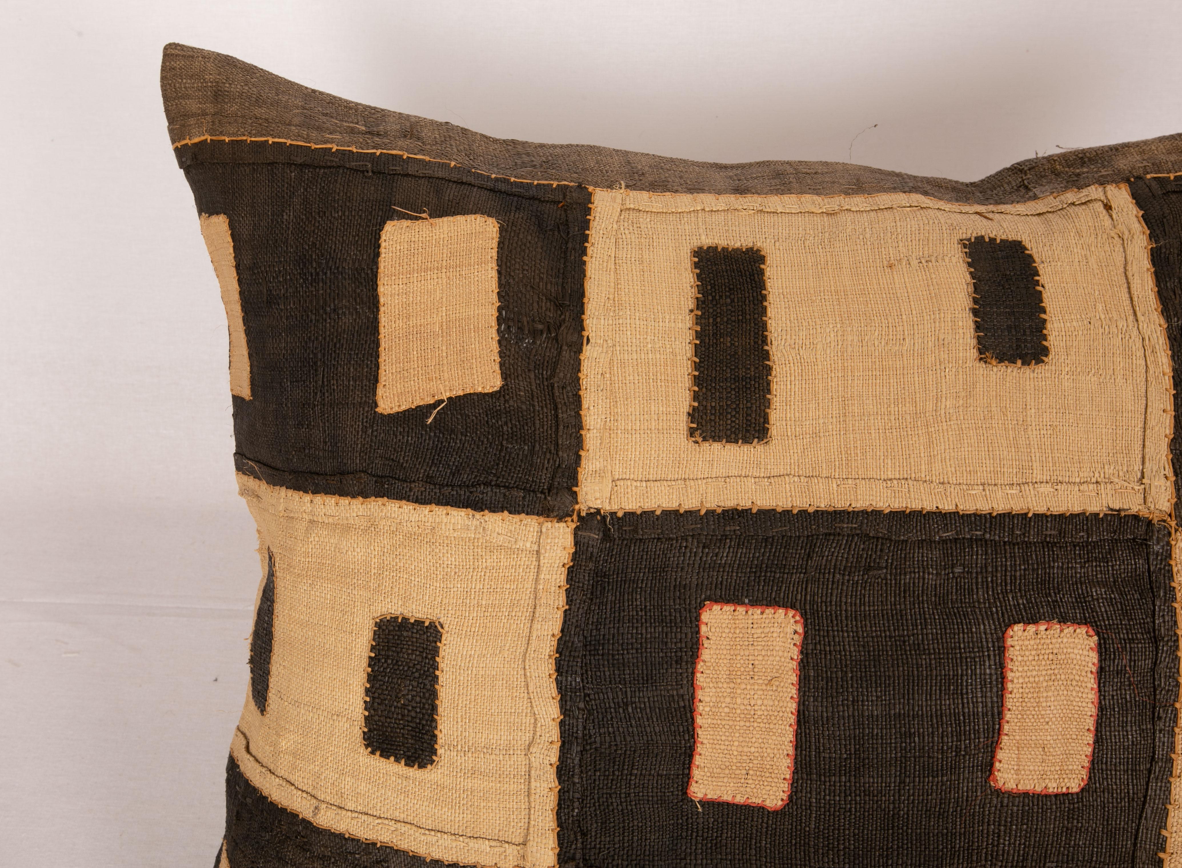 Tribal African Kuba Cloth Raffia Pillow Case