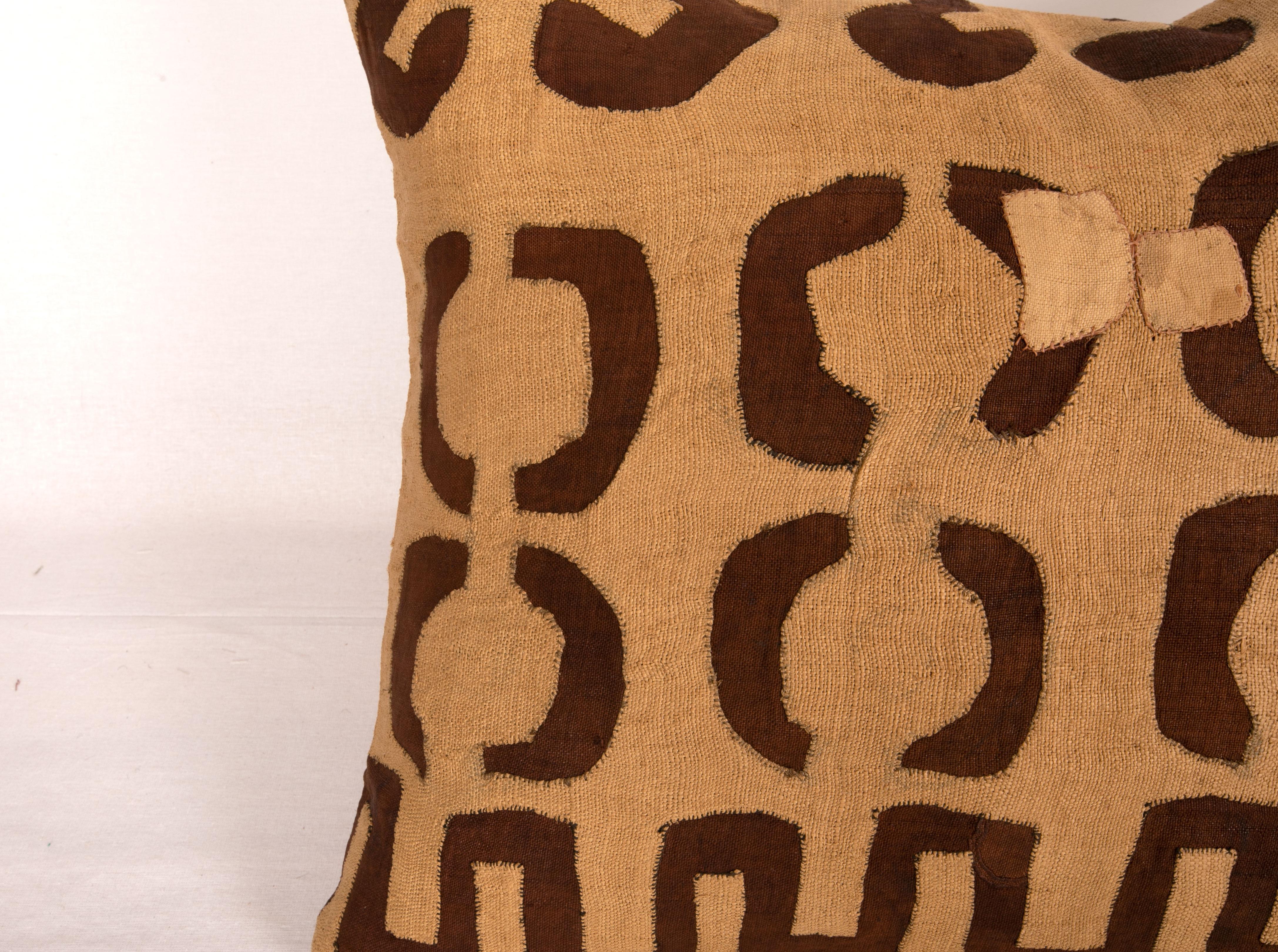 Congolese African Kuba Cloth Raffia Pillow Case