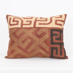 African Kuba Cloth Raffia Pillow Cover